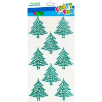 1. Craft With Fun Ozdoba Dekoracyjna Choinka Samoprzylepna 501450